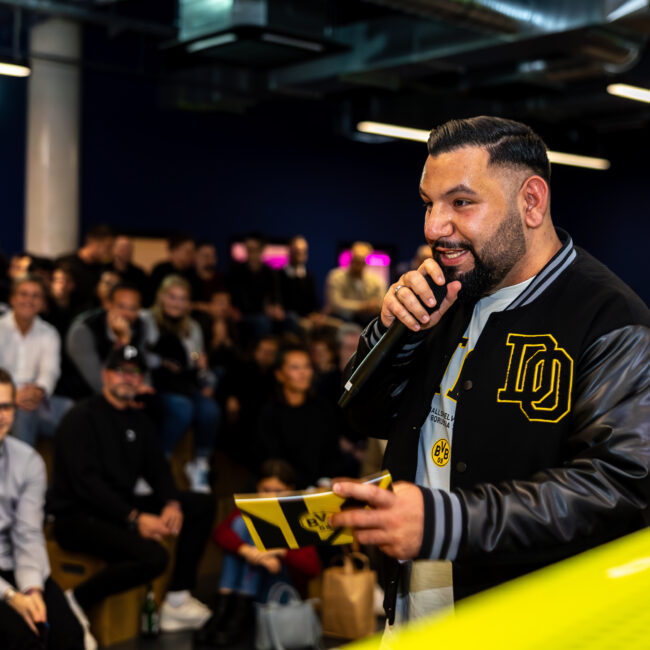 BVB eFootball esports event in BaseStack arena which is an esports cafe in central Dortmund