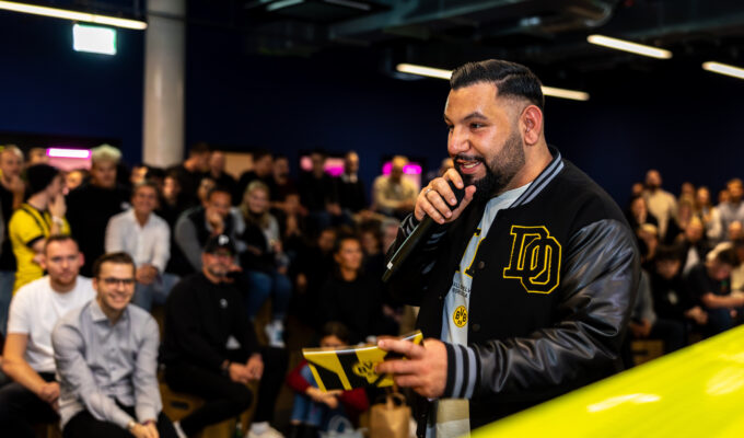 BVB eFootball esports event in BaseStack arena which is an esports cafe in central Dortmund