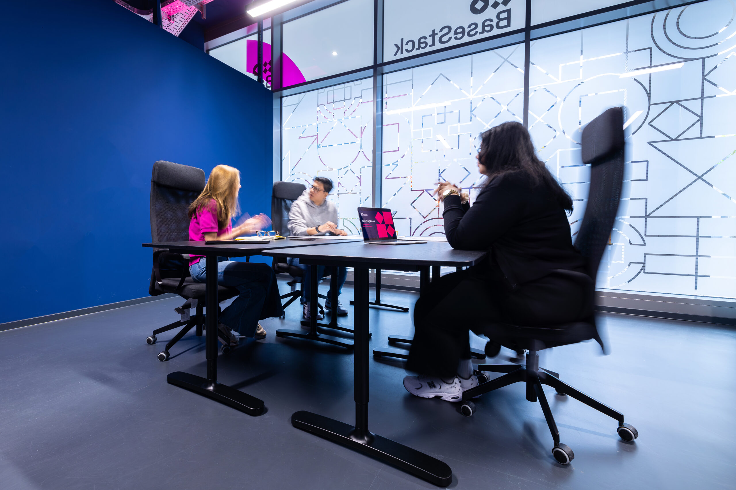 People meeting in coworking space in central dortmund