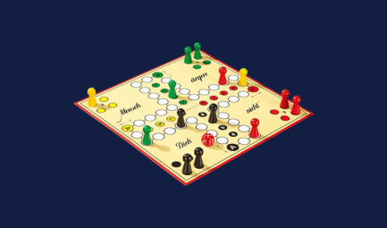 Mensch ärger dich nicht Board Game at BaseStack Gaming Cafe in Dortmund