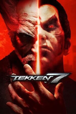 Wizerunek twarzy z Tekkena przedstawiający Heihachi Mishimę i Kazuyę obok siebie.